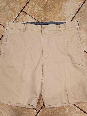 Hart Schaffner Marx Classic Khaki Chino Shorts - Light Beige
